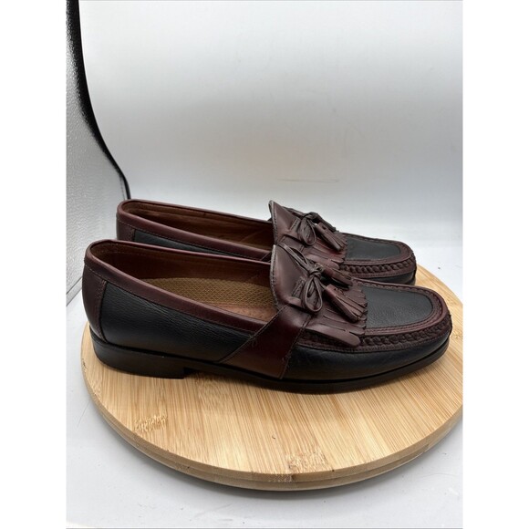 Johnston & Murphy Aragon II Kiltie Tassel Loafers Men’s 9M 2-Tone Black Mahogany main image 6